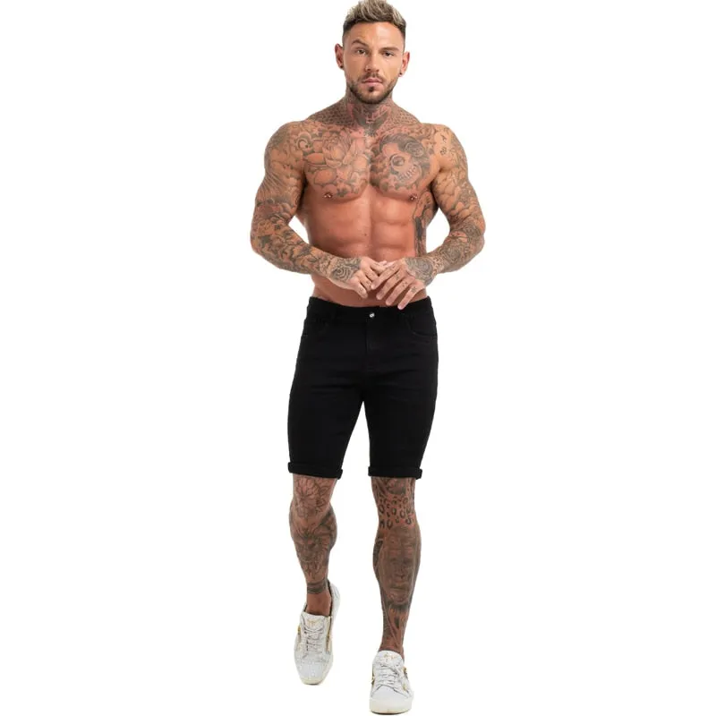 Mens Shorts Jeans Denim Shorts Black High Waist Ripped Summer Jeans Shorts For Men Brand Plus Size Casual Streetwear dk03