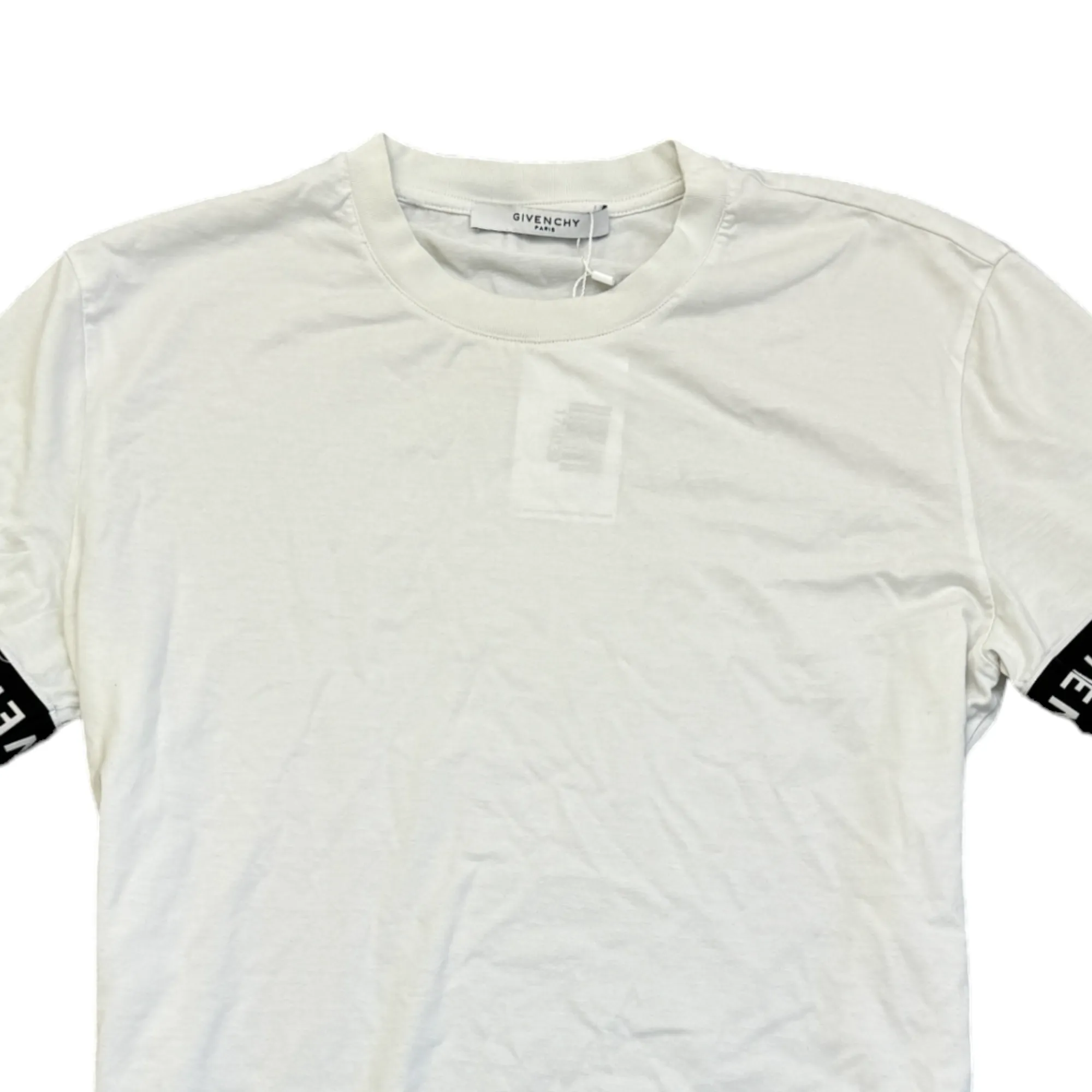 Men's Tape Logo T-Shirt White Size M