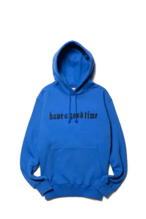 OLD ENGLISH LOGO EMBROIDERED PULLOVER HOODIE FL TRUE BLUE