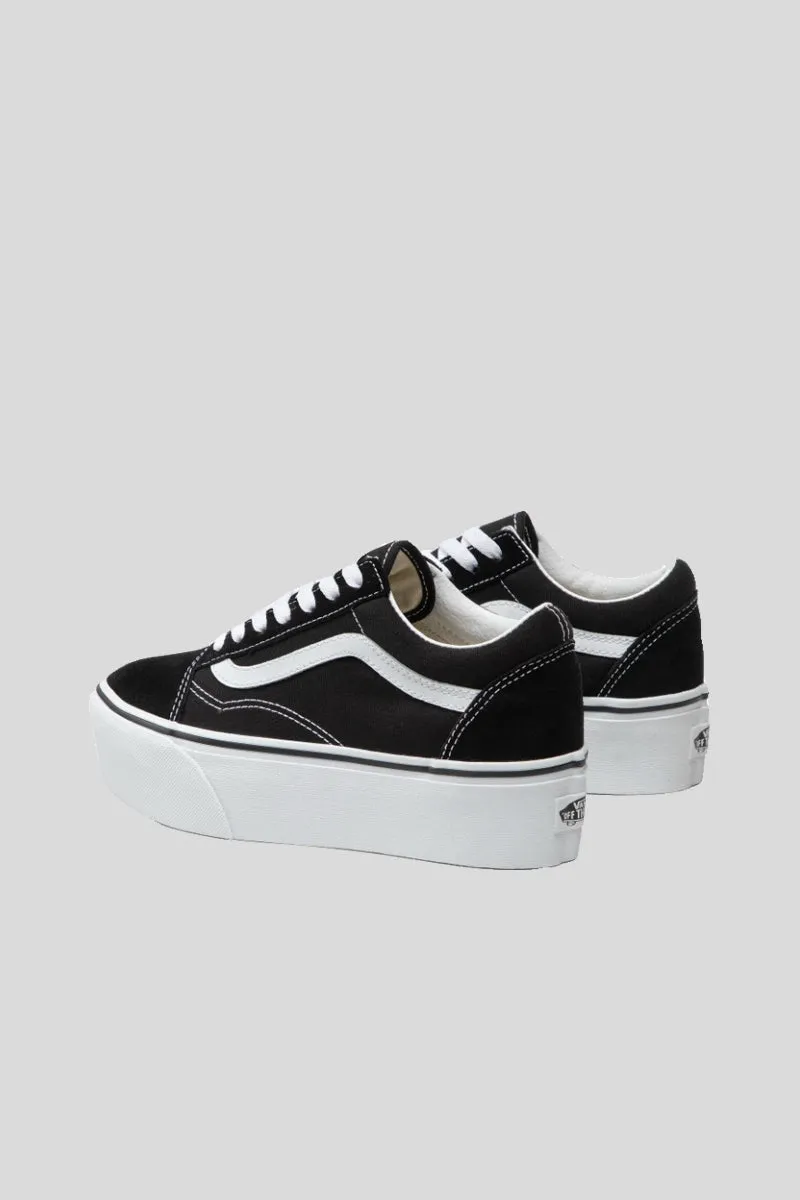 Old Skool Stac - Suede Canvas Black True White