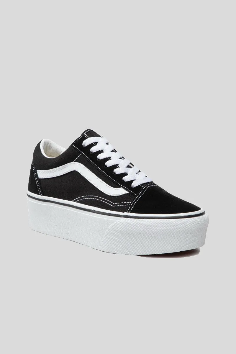 Old Skool Stac - Suede Canvas Black True White