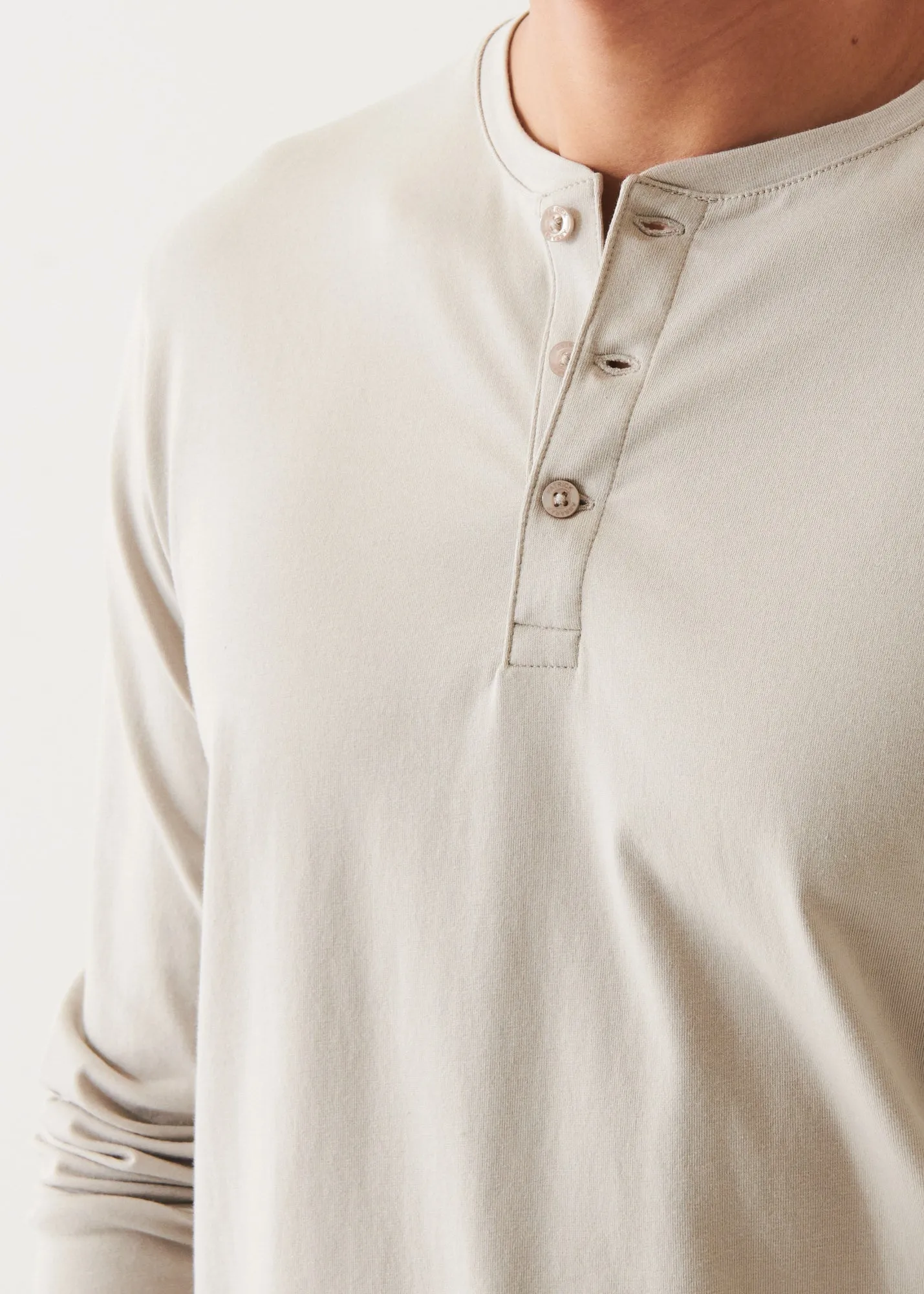 PIMA COTTON STRETCH HENLEY