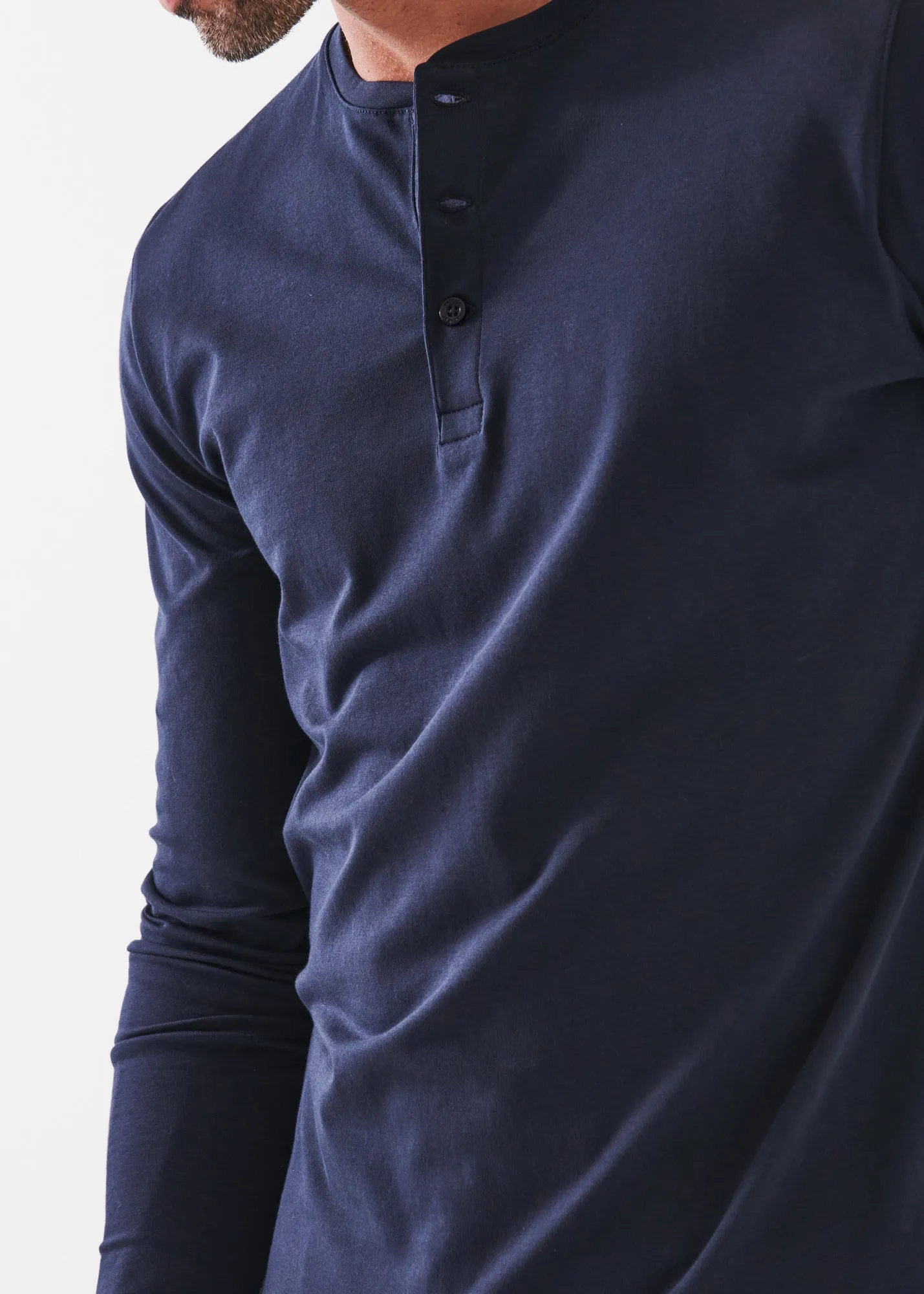 PIMA COTTON STRETCH HENLEY