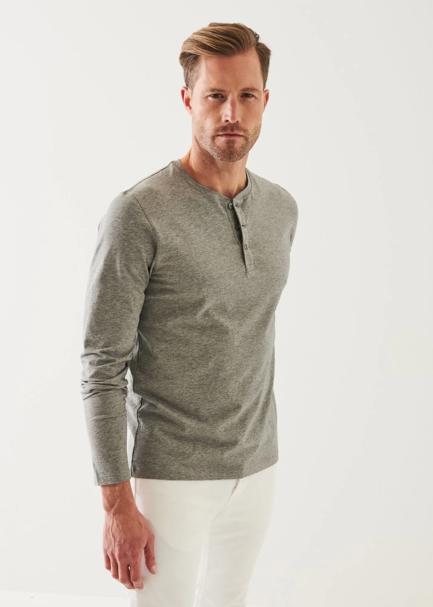 PIMA COTTON STRETCH HENLEY