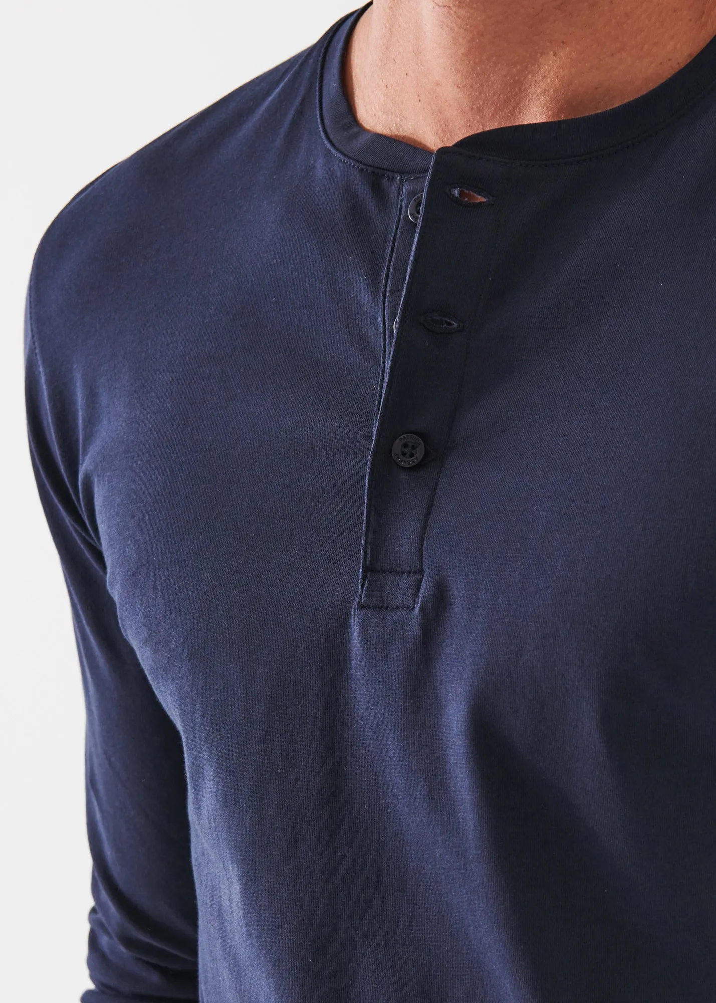 PIMA COTTON STRETCH HENLEY