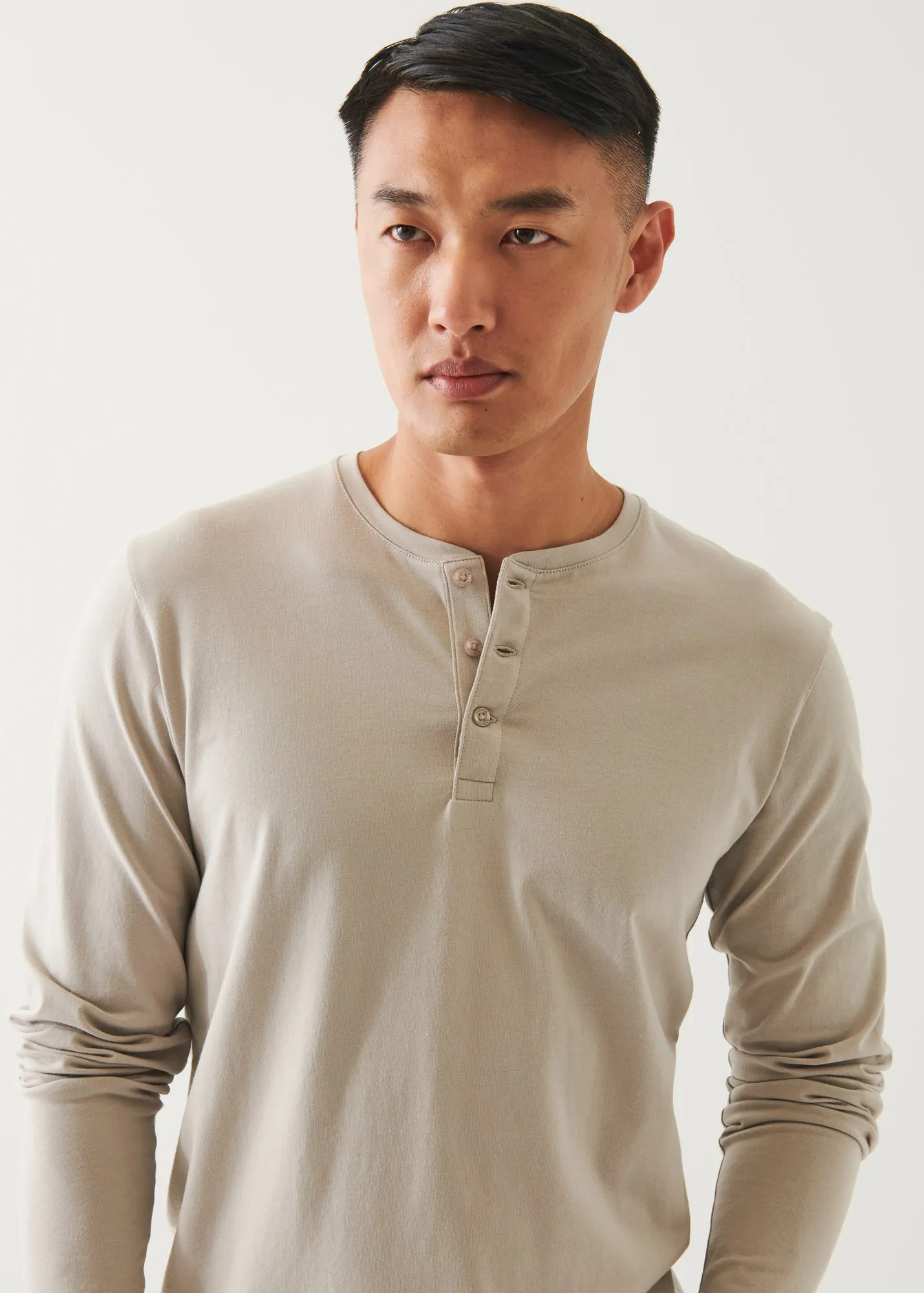 PIMA COTTON STRETCH HENLEY