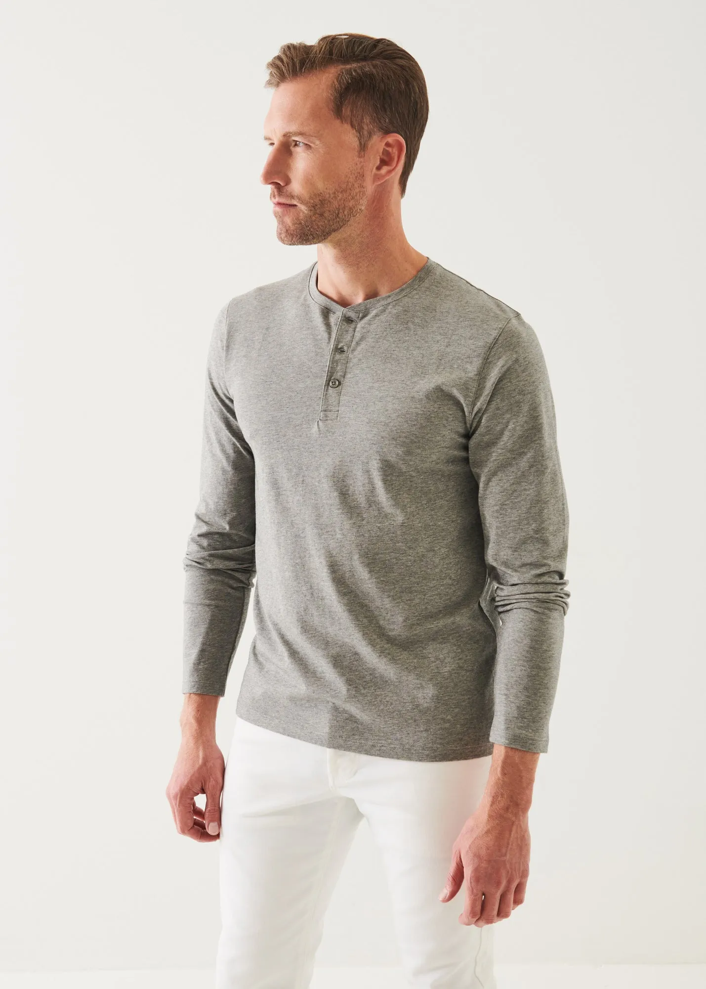 PIMA COTTON STRETCH HENLEY