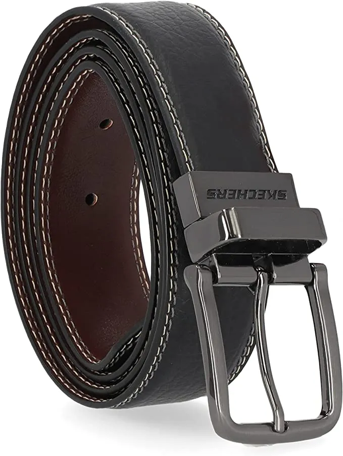 Skechers Men's Reversible Leather Belt