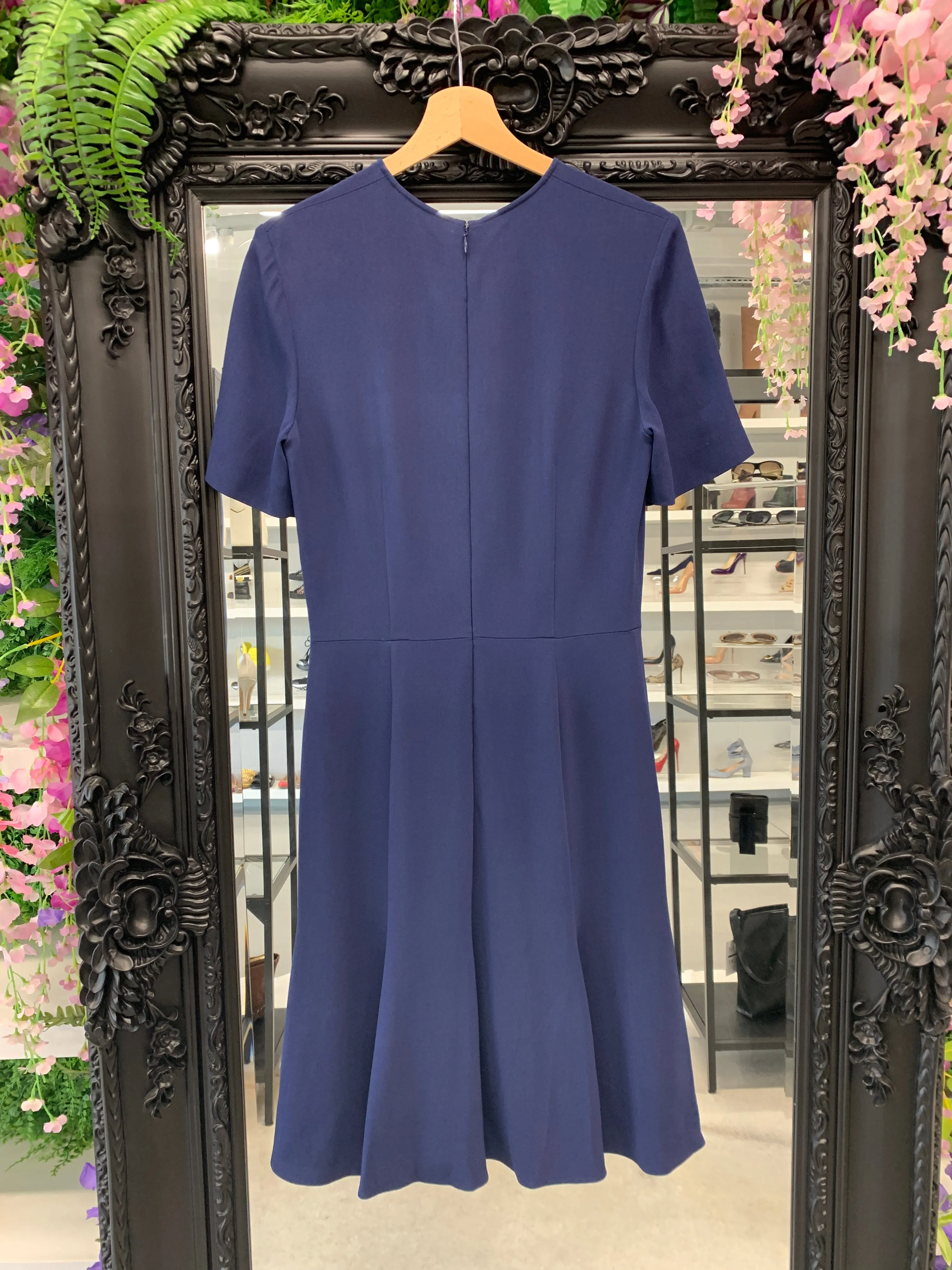 Stella McCartney Fit and Flare Dress Navy UK 10