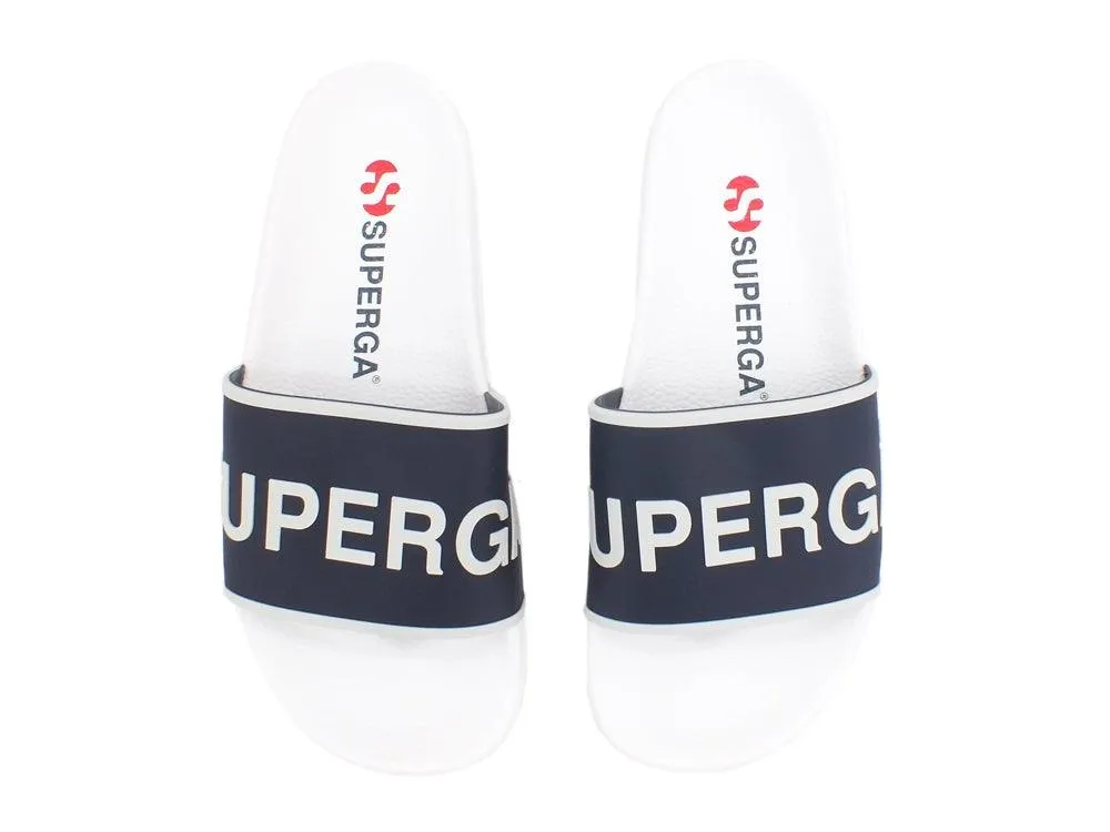 SUPERGA 1908-PUU Ciabatta White Navy S711B3W