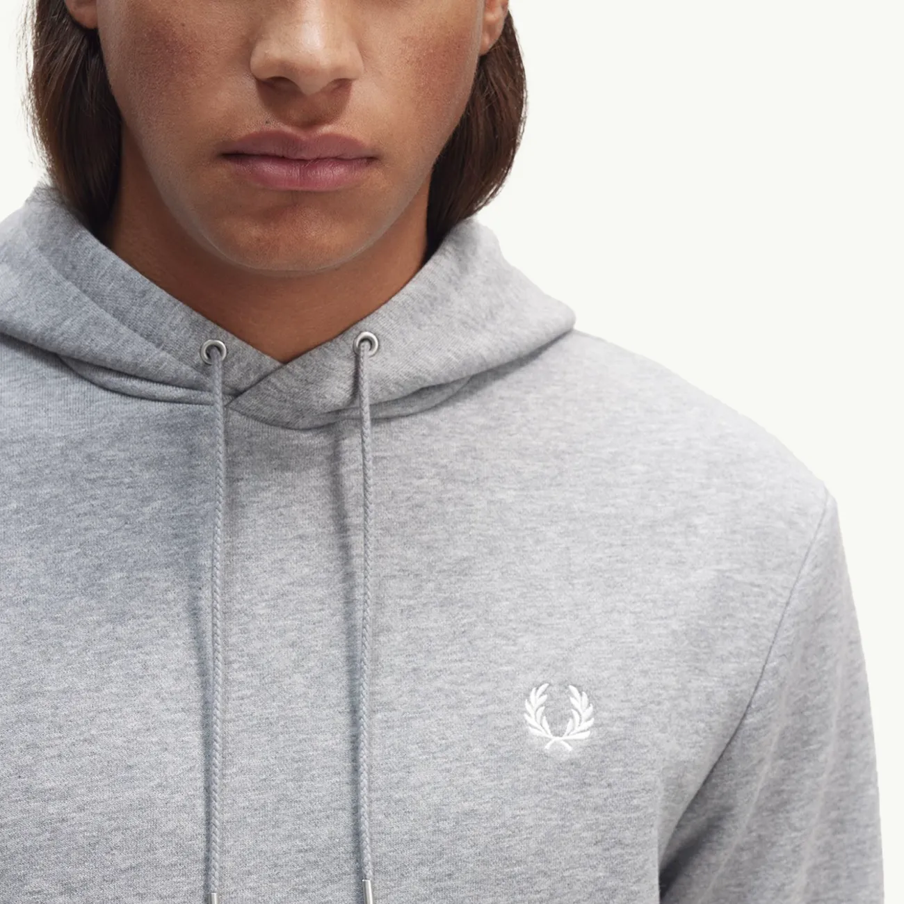 Tipped Hooded Sweatshirt - Steel Marl