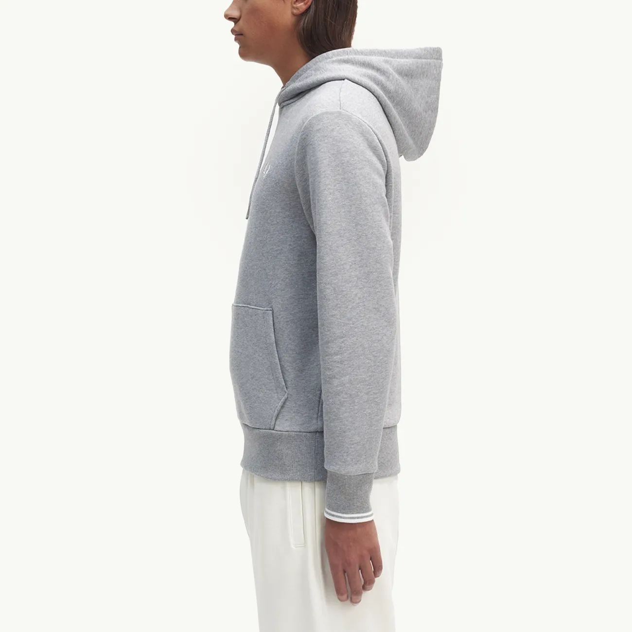 Tipped Hooded Sweatshirt - Steel Marl