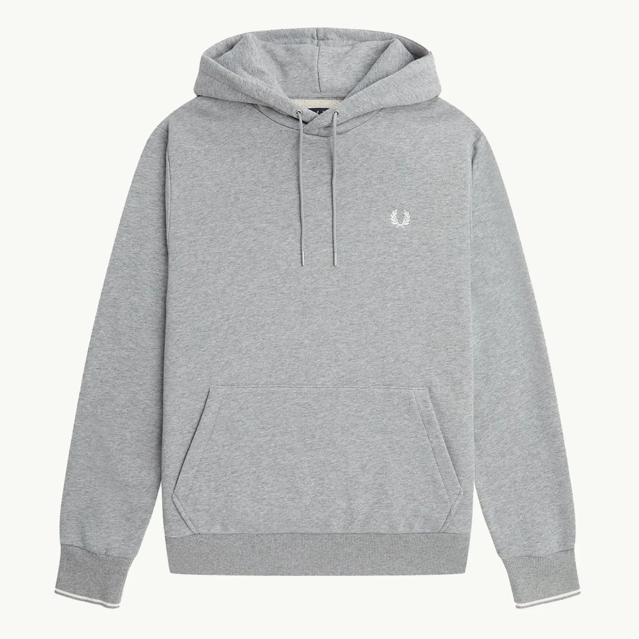 Tipped Hooded Sweatshirt - Steel Marl