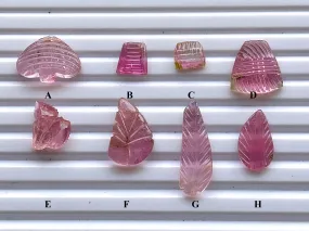 Tourmaline Carvings Set 34