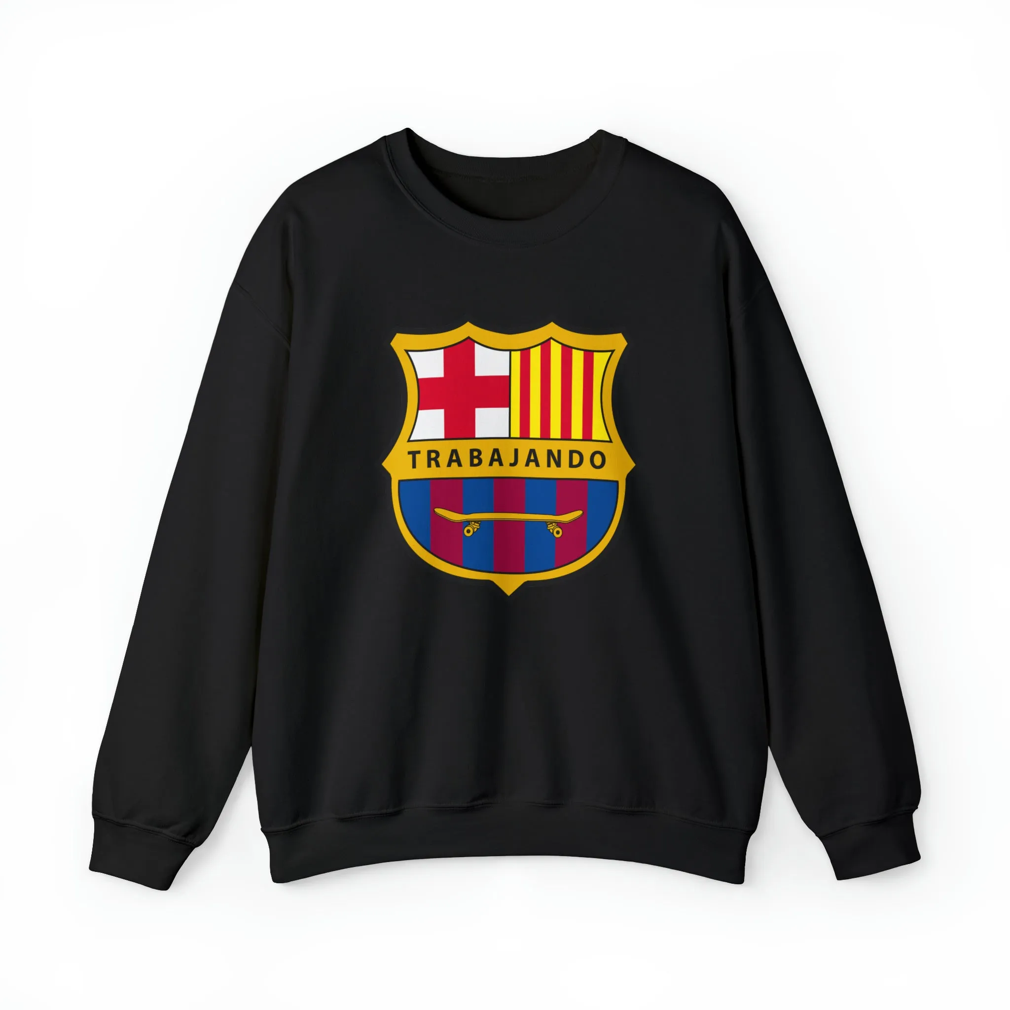 Trabajando Barcelona Black Crew Neck Shirt