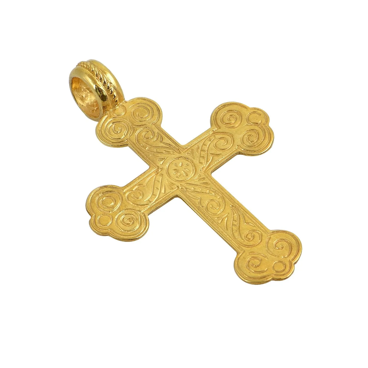 Trifolium Chanter Greek Orthodox Gold Cross