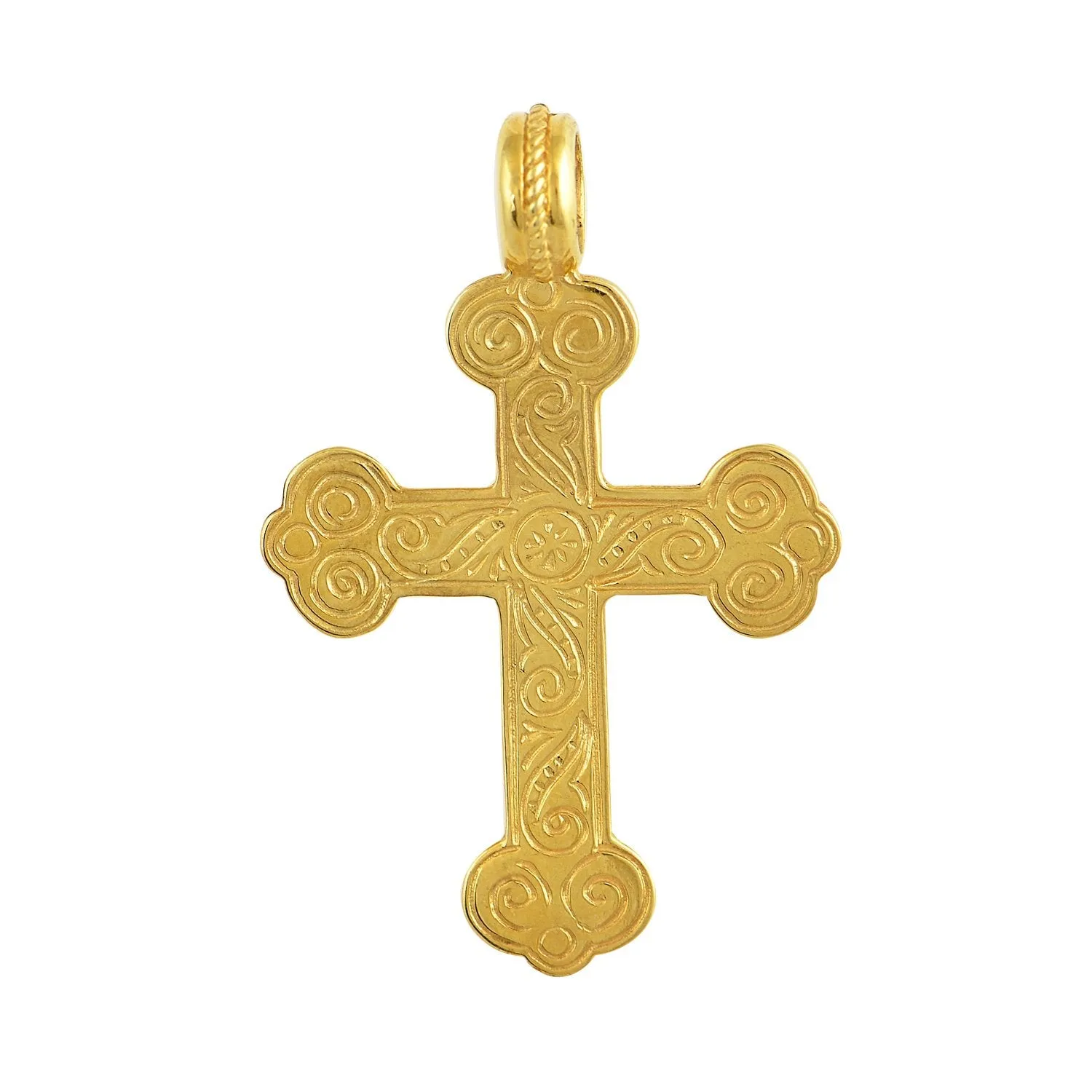 Trifolium Chanter Greek Orthodox Gold Cross