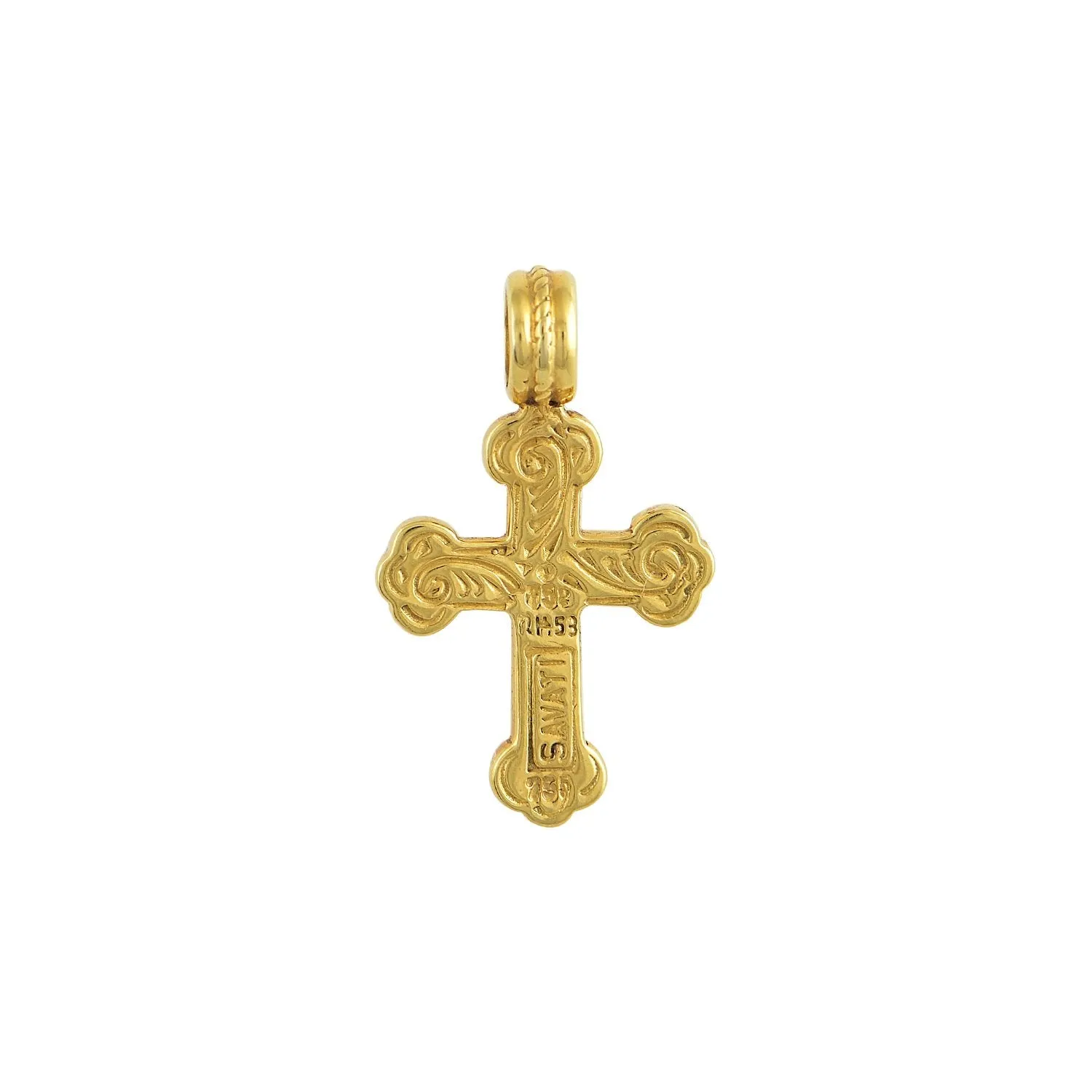 Trifolium Chanter Greek Orthodox Gold Cross