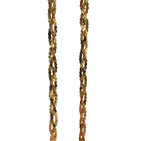 V I N T A G E // braided strands / 14k yellow gold braided serpentine flat chain / 18.5, 2.3g